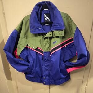 Vintage SERAC Multicolor Ski Jacket – 80s Retro – Men’s Small